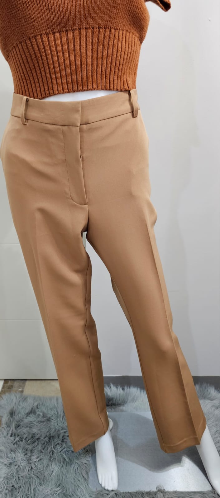 Worthington Pantalón de vestir color camel, talla 12