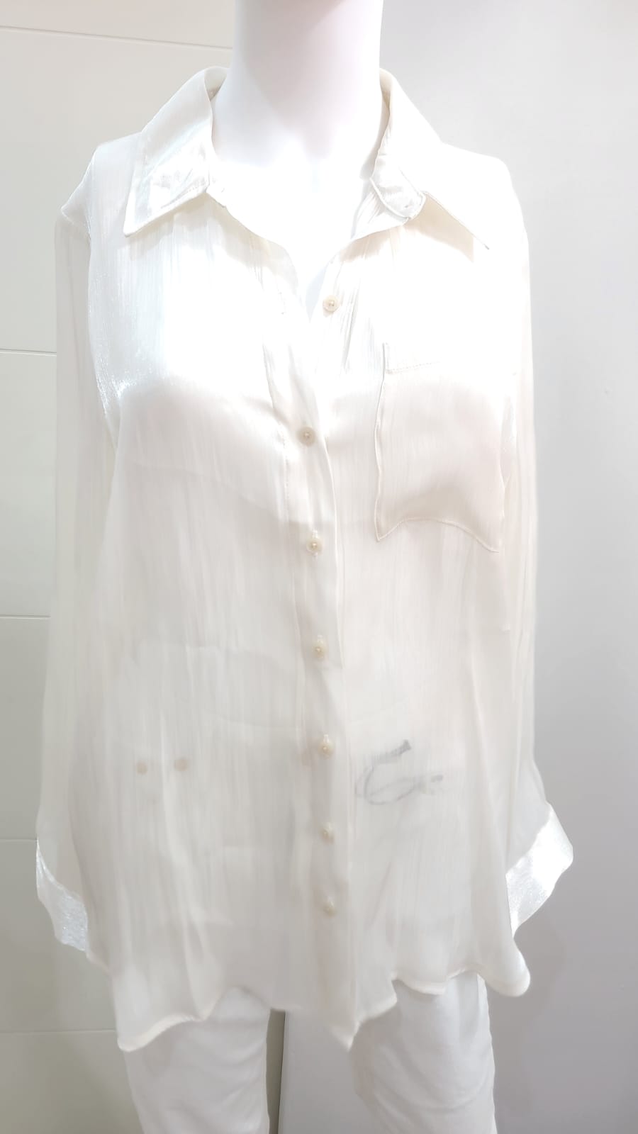 Rachel Zoe Blusa de Seda con Destellos Brillantes