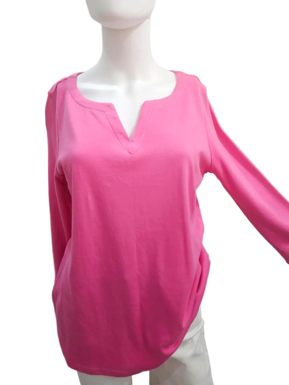 Worthington Blusa Manga 3/4 Color Rosa Viejo talla L