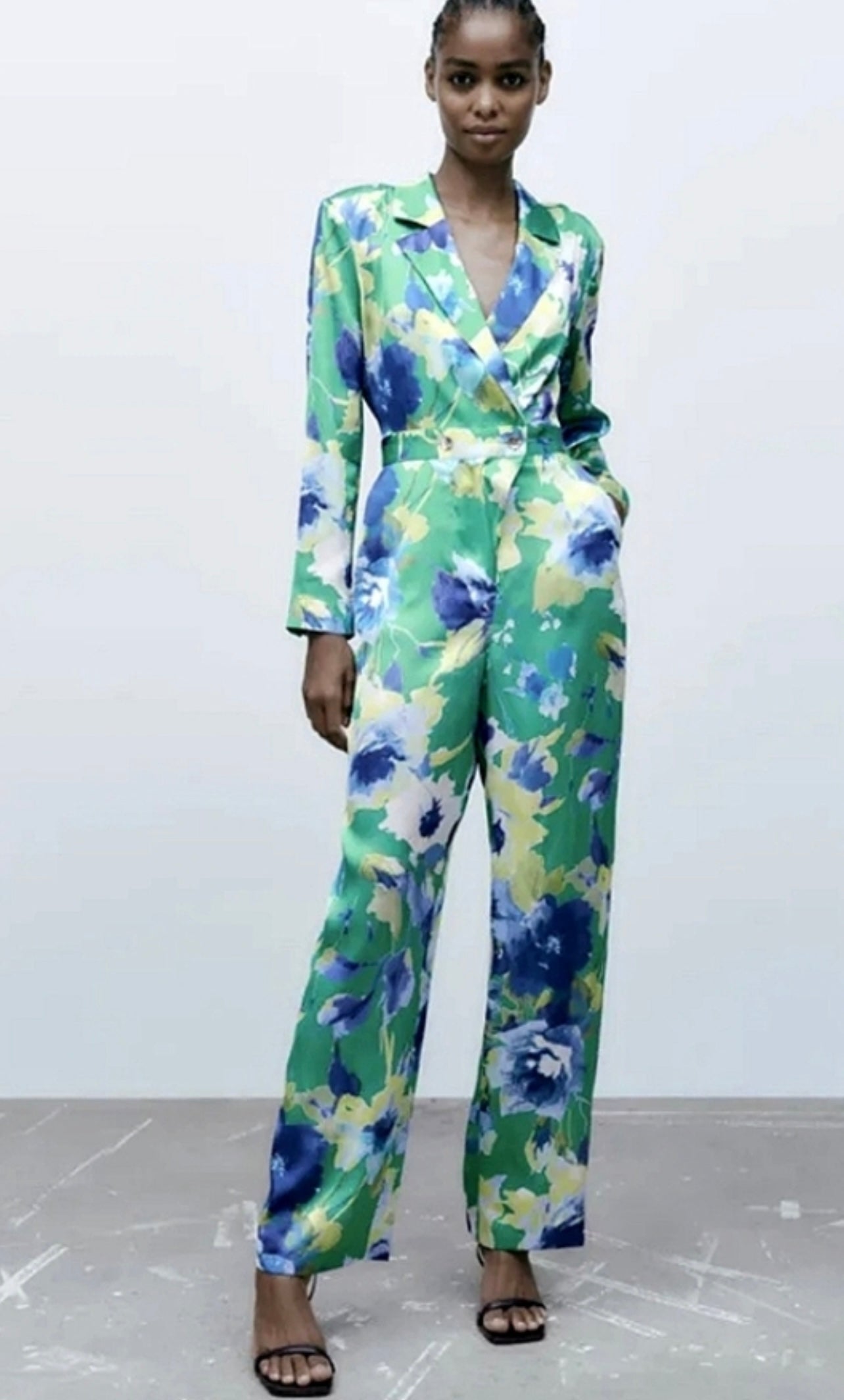Zara Jumpsuit estampado de Flores