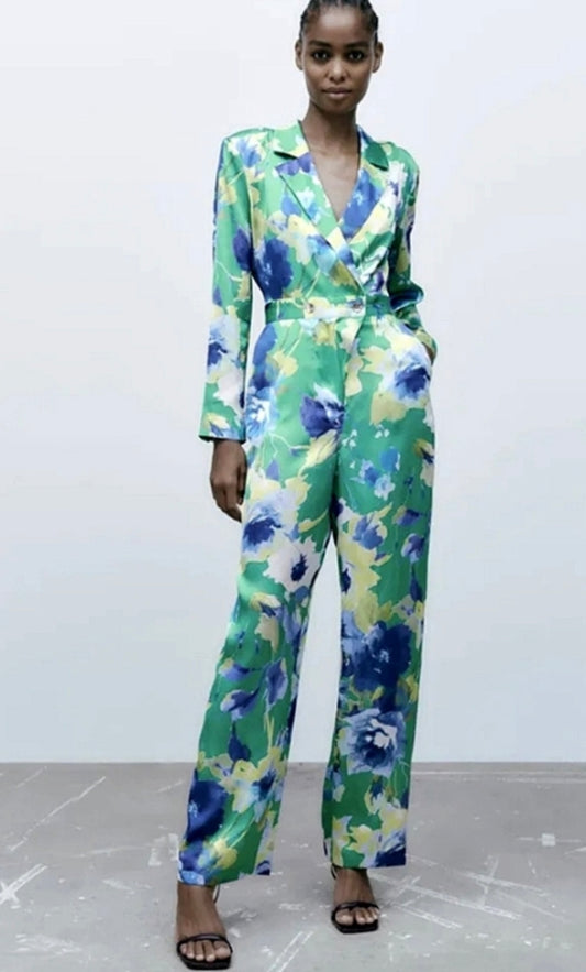 Zara Jumpsuit estampado de Flores