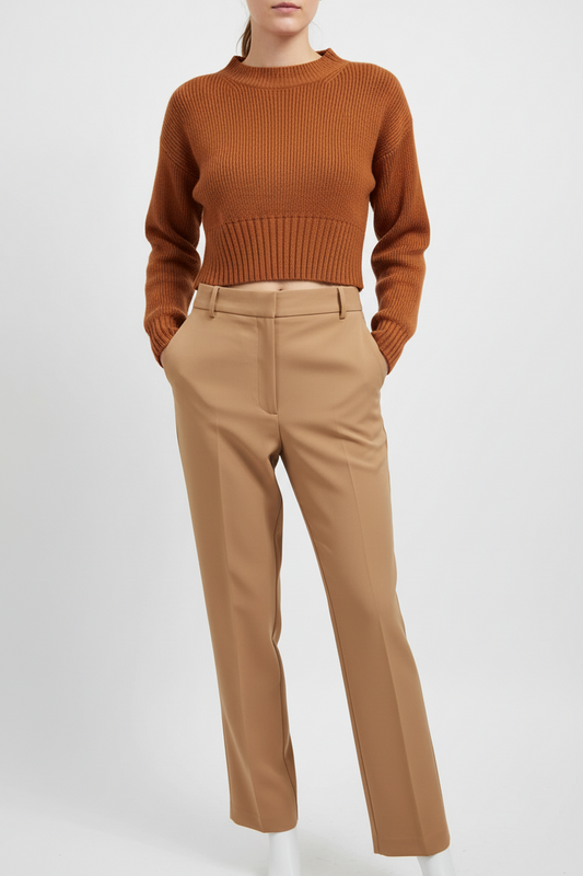 Worthington Pantalón de vestir color camel, talla 12