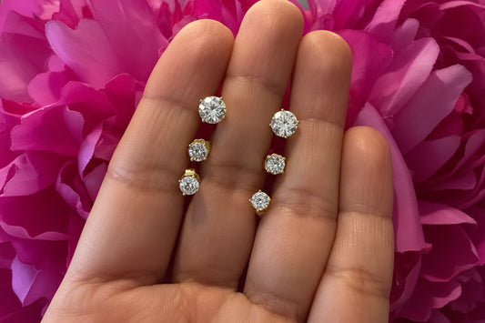 Trio de Solitarios en Plata925 con Zircones