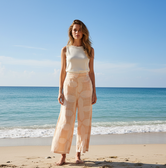 Joie Pantalon de Lino Color Melon