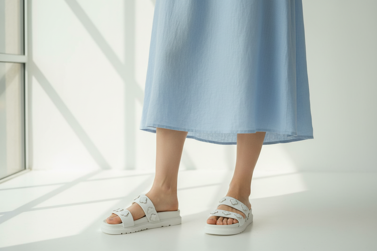 Sandalias Blancas NICOLLE MILLER , TALLA 9