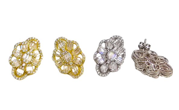 Ivy Aritos en Plata 925 con Zircones Baguette