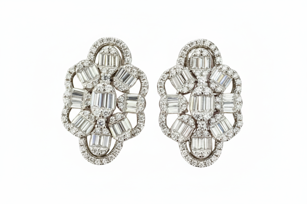 Ivy Aritos en Plata 925 con Zircones Baguette