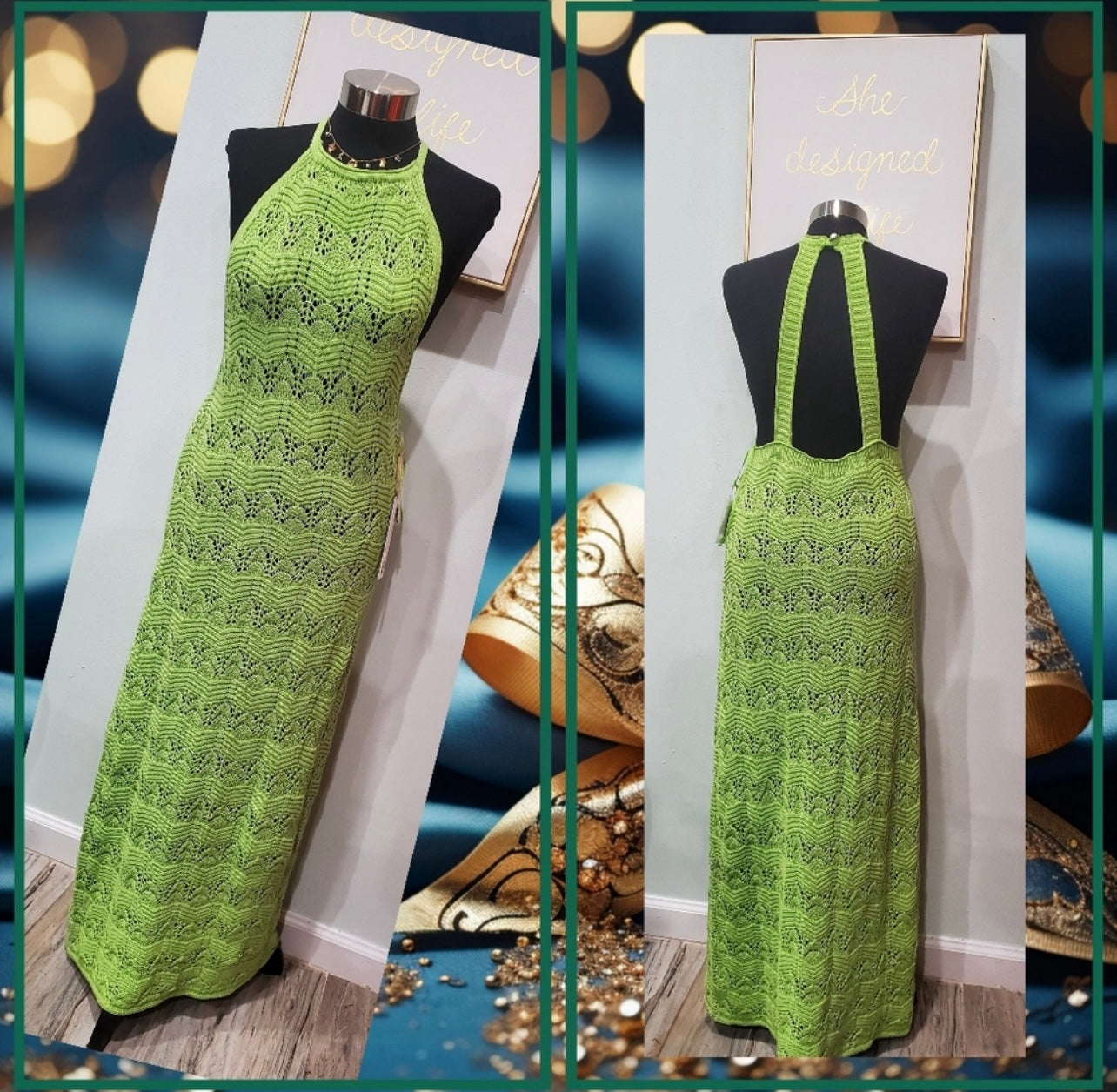 House Of Harlow 1960 Vestido Tejido Tipo Halter