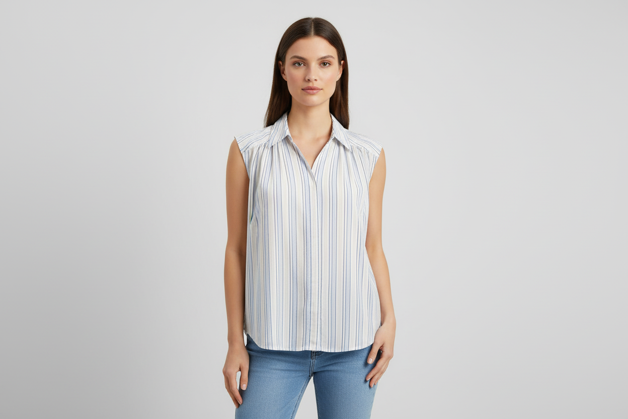 ANA Blusa a Rayas, Talla S