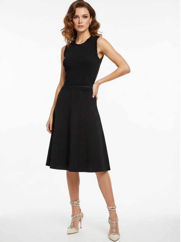 Nicolle Miller Vestido Negro Midi