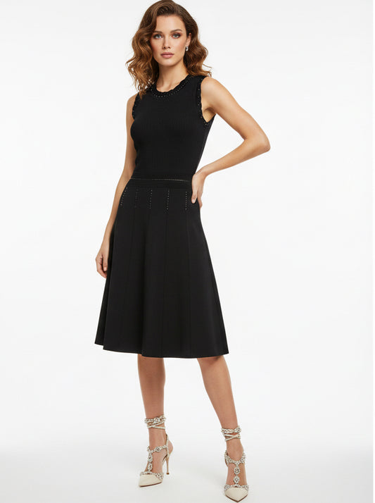 Nicolle Miller Vestido Negro Midi