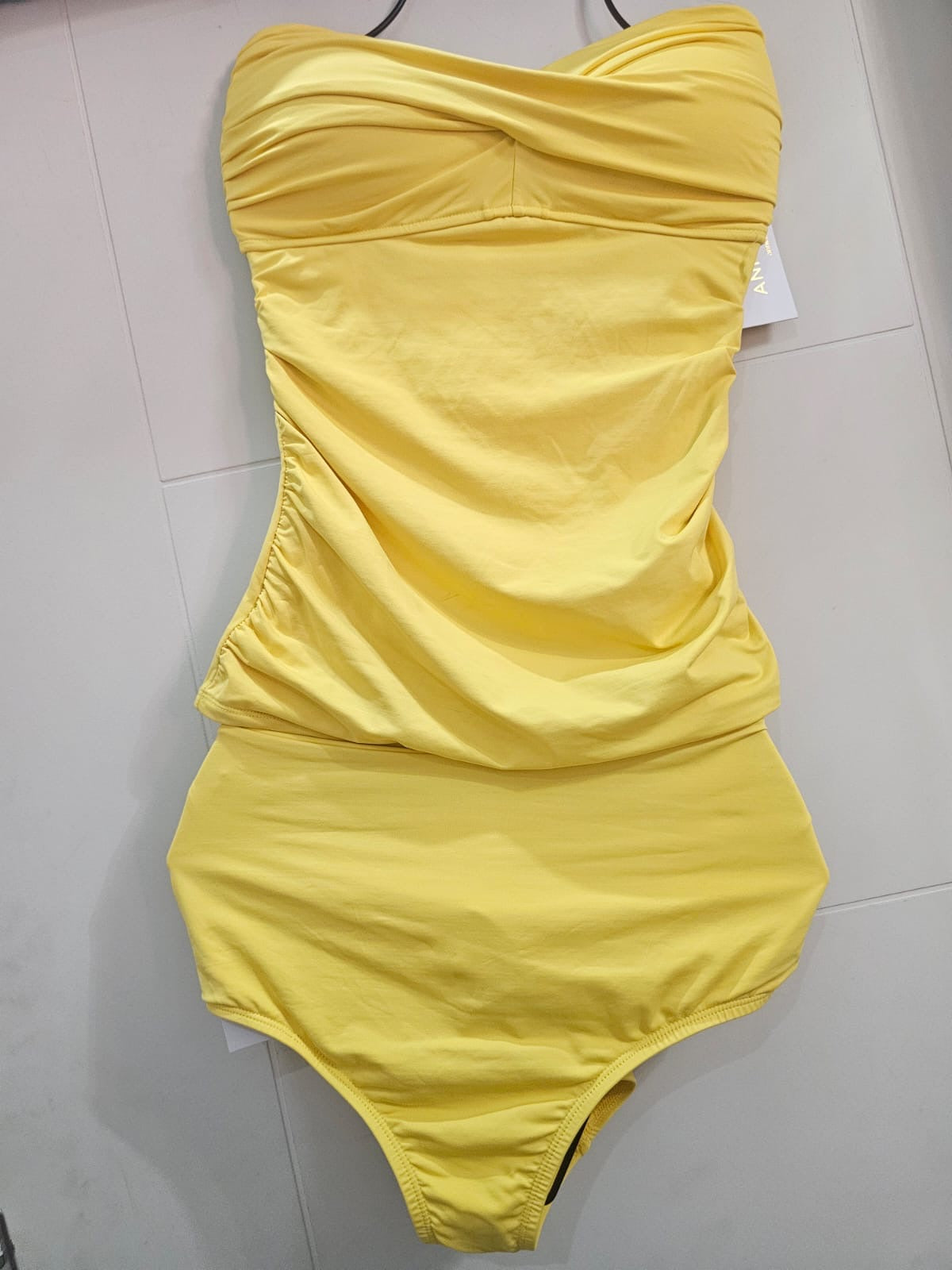 Anne Cole, Traje de Baño de 2 Piezas, Color Amarillo, Talla 2X