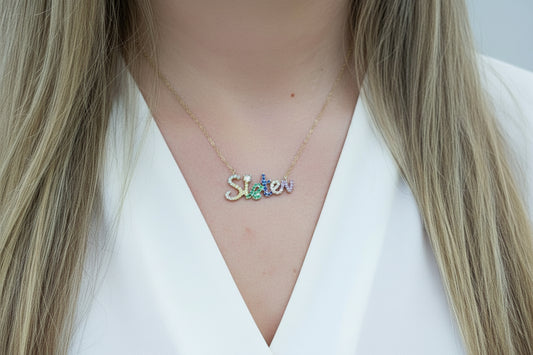 Sister Cadena en Plata925 con Zircones Rainbow
