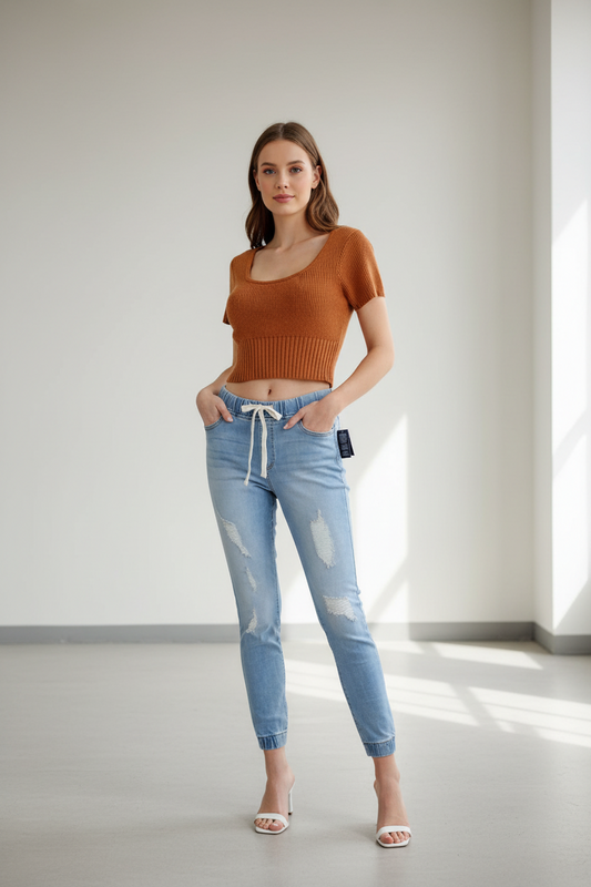 Re-Generation Jeans Estilo Pullover, Talla S