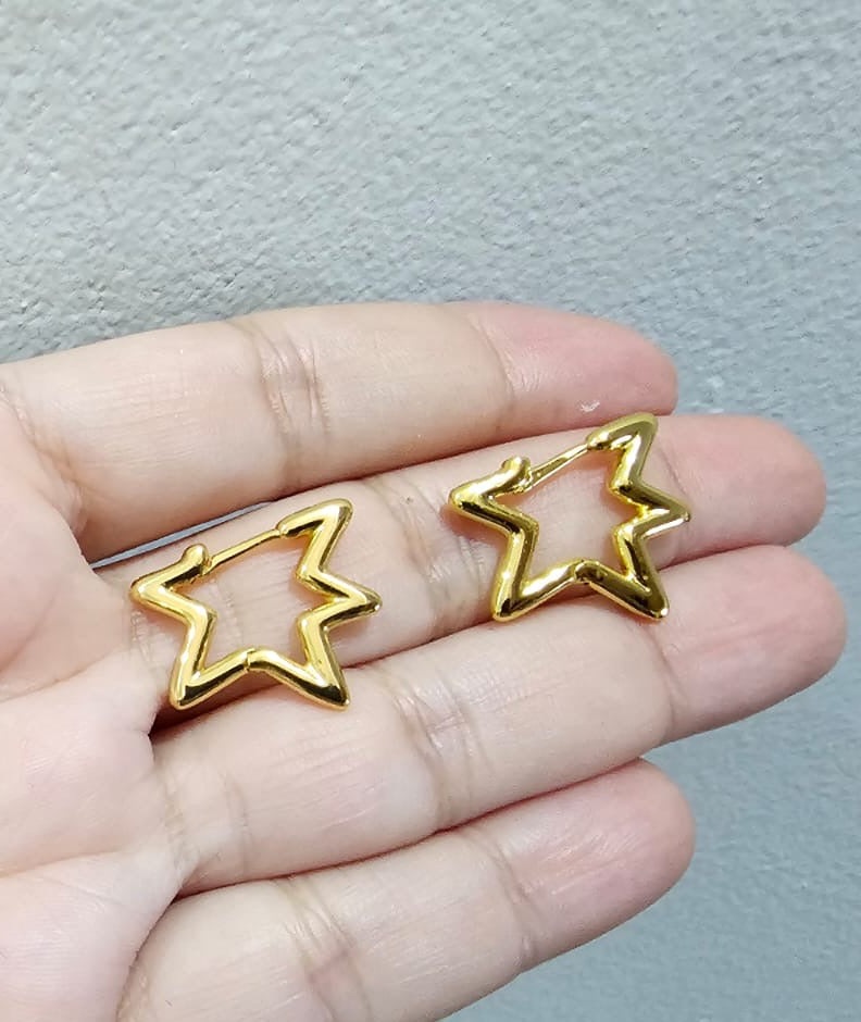 Argollitas en forma de estrella