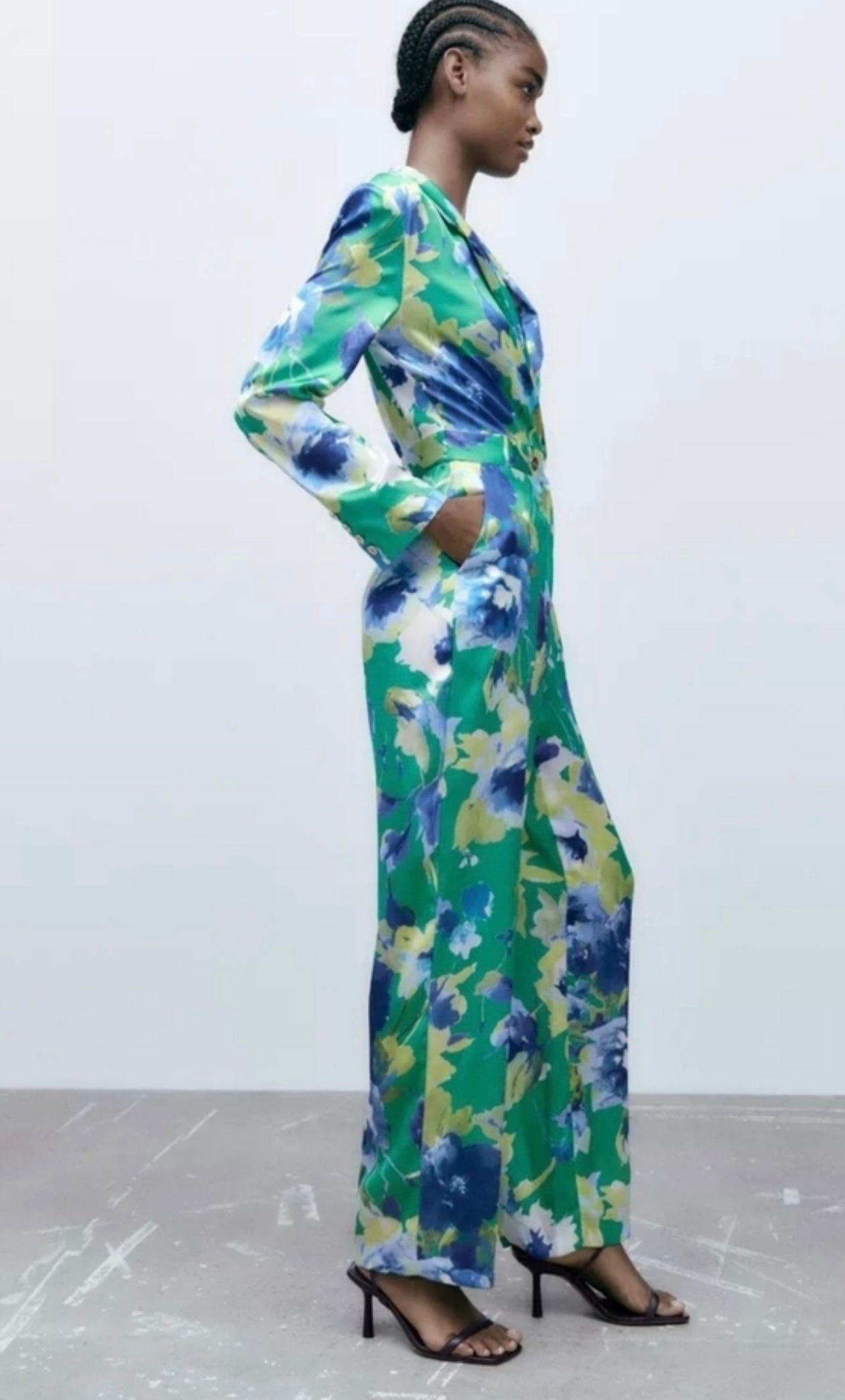 Zara Jumpsuit estampado de Flores