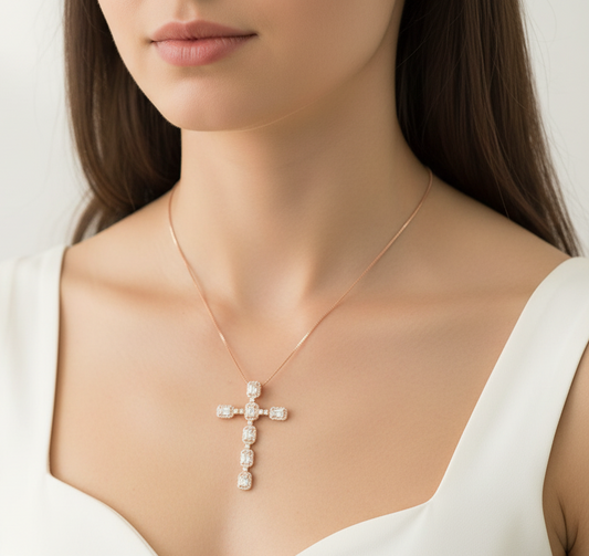 Cadena de Cruz grande