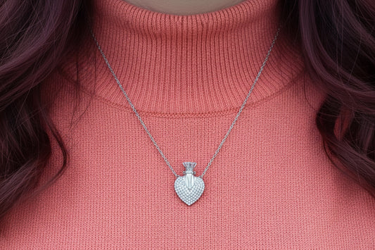 Zoe Cadena Corazón y Zircones en Plata925