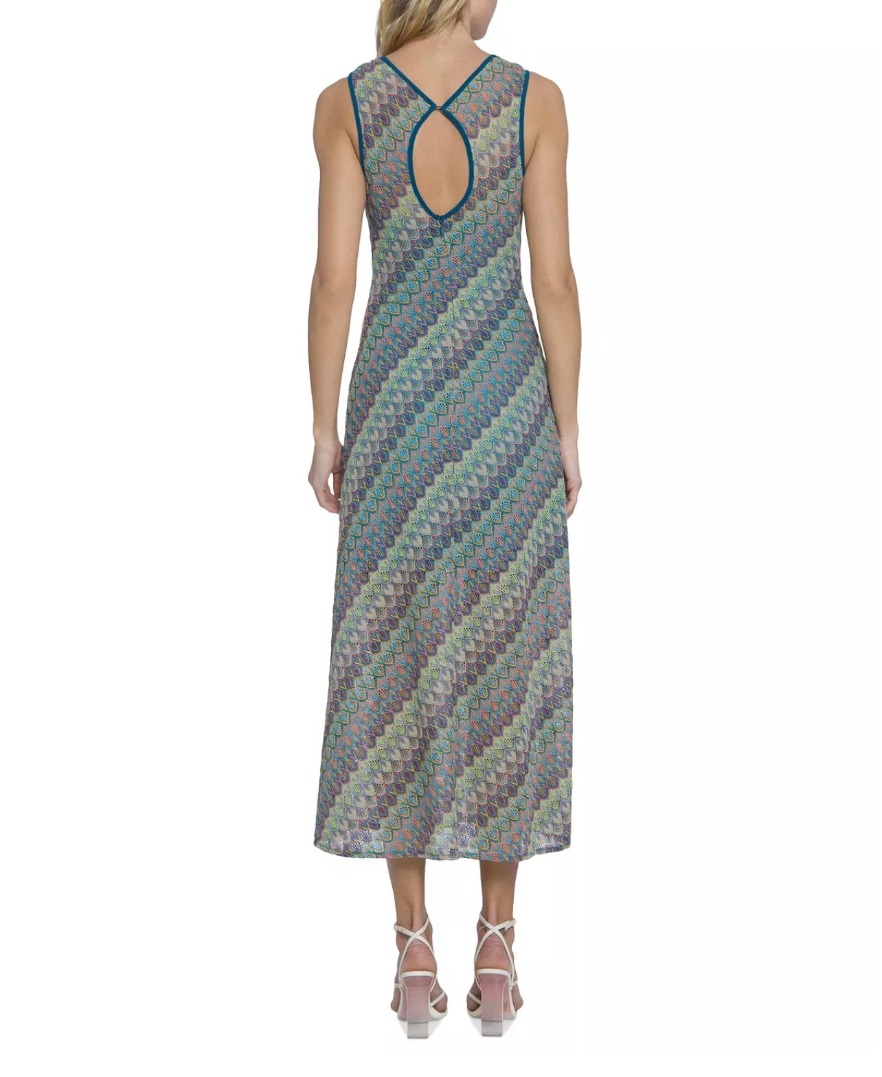 Donna Morgan Vestido Largo Tejido (estilo MISSONI)