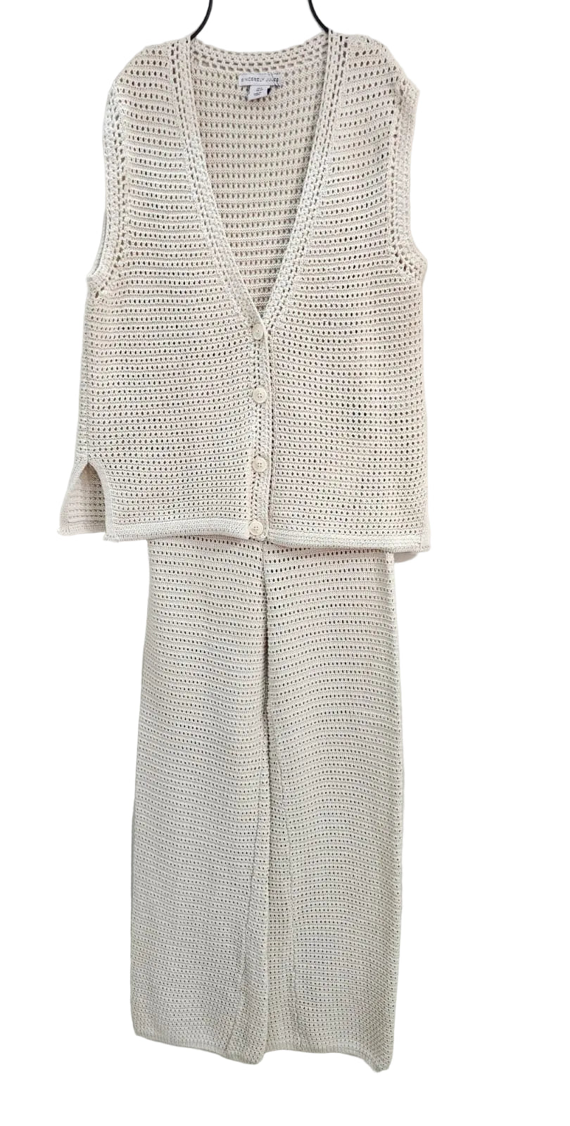Sincerely Jules Set de Crochet Cardigan y Pantalon, Talla M