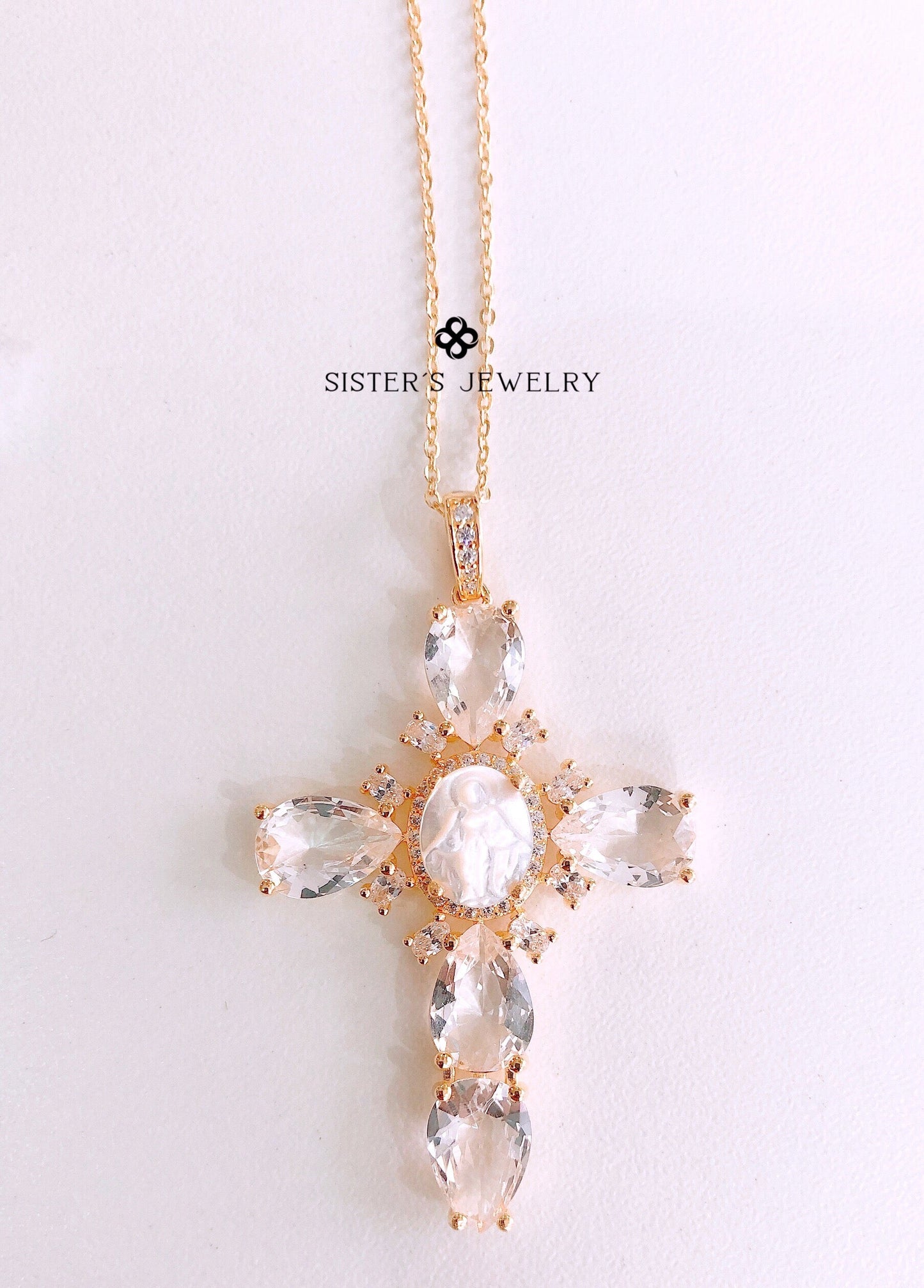 Joyería Fina, para toda ocasión, sisters jewelry, Just $1350.00! ShopCadena con cruz de cristales now at Sister'sJewelrySister'sJewelry{TAGS