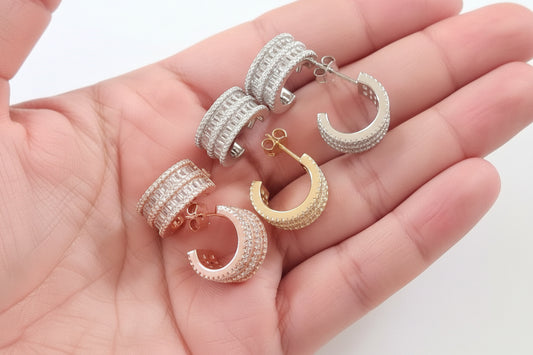Exquisita joyería, para elevar tu estilo! , sisters jewelry, Just $890.00! ShopAritos de filas de zircones now at Sister'sJewelrySister'sJewelry{TAGS
