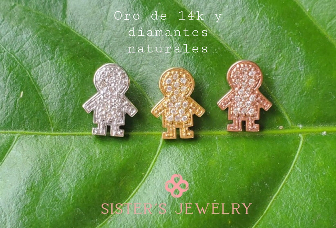 Exquisita joyería, para elevar tu estilo! , sisters jewelry, Just $5500.00! ShopCharms de  niños en oro de 14k y diamantes now at Sister'sJewelrySister'sJewelry{TAGS